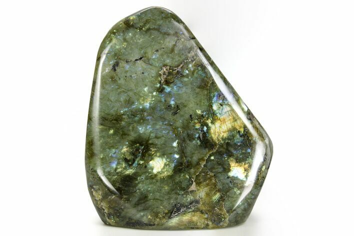 Flashy Free-Standing Polished Labradorite - Madagascar #372720